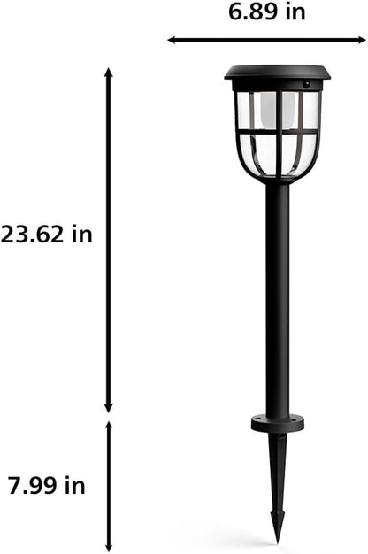 Philips Solar LED 1-Pack Ultra-Efficient Pathway Light - Radii, Automatically Linkable, Dusk to
