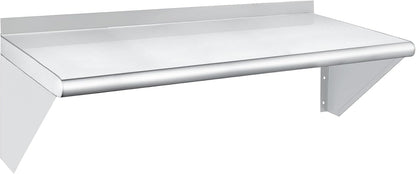 HARDURA Stainless Steel Shelf 14" x 36", 275lb Commercial Shelves Wall Mount Metal Shelving with