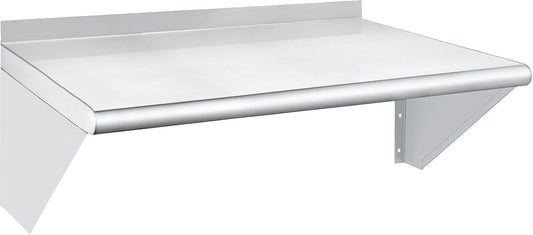 HARDURA Stainless Steel Shelf 18" x 24", 297lb Commercial Shelves Wall Mount Metal Shelving with
