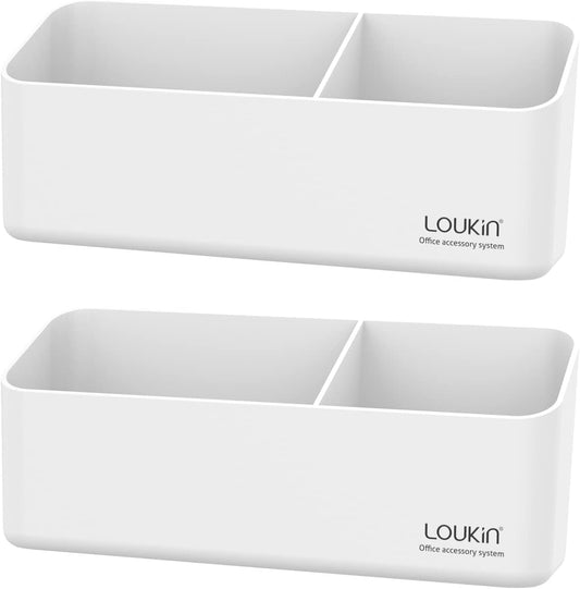 loukin Magnetic and Adhesive Marker Holder, Dry Erase Accessory Tray, Magnetic Storage Organizer