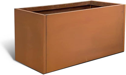 Corten Steel Planter Box Rectangular Planters Large Outdoor Planter Metal Planter Box for Tall