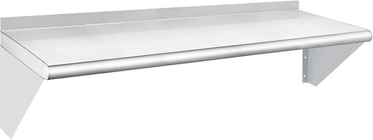 HARDURA Stainless Steel Shelf 14" x 48", 310lb Commercial Shelves Wall Mount Metal Shelving with