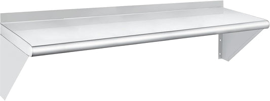 HARDURA Stainless Steel Shelf 12" x 60", 290lb Commercial Shelves Wall Mount Metal Shelving with
