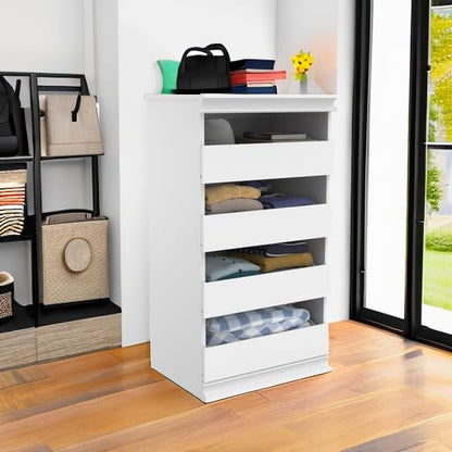 ClosetMaid Modular Storage Unit with 4 Drawers, Wood Closet Organizer, Stacking, Full Backer