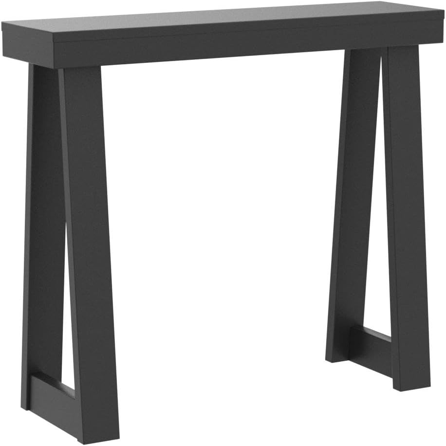 Plank+Beam Solid Wood Console Table, 36 Inch, Sofa Table, Narrow Entryway Table for Hallway, Behind