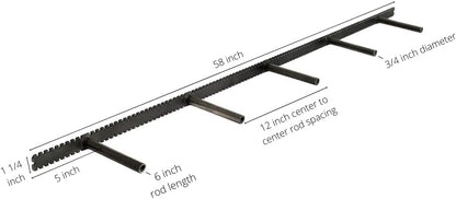 Floating Shelf Brackets - Sheppard Brackets - Easy Install - Heavy Duty (58 inch Build Kit)