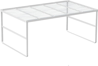 Kitchen Cabinet Storage Shelf Stackable Wire Spice Rack Organizer Heavy Duty Space Saver for