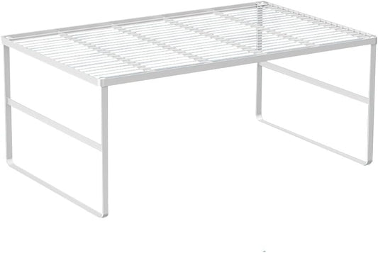 Kitchen Cabinet Storage Shelf Stackable Wire Spice Rack Organizer Heavy Duty Space Saver for