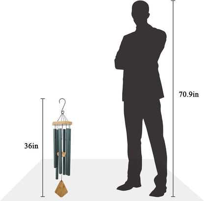 Wind Chimes Outdoor Deep Tone, 36 Inches Large WindChimes Outdoor Sympathy Windchime for