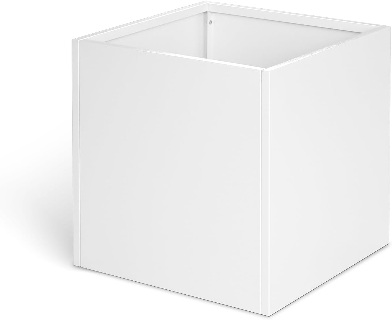 White Steel Planter Square Outdoor Planters Galvanized Steel Planter Box Indoor Metal Large