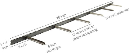 Floating Shelf Brackets - Sheppard Brackets - Easy Install - Heavy Duty (70 inch Build Kit)