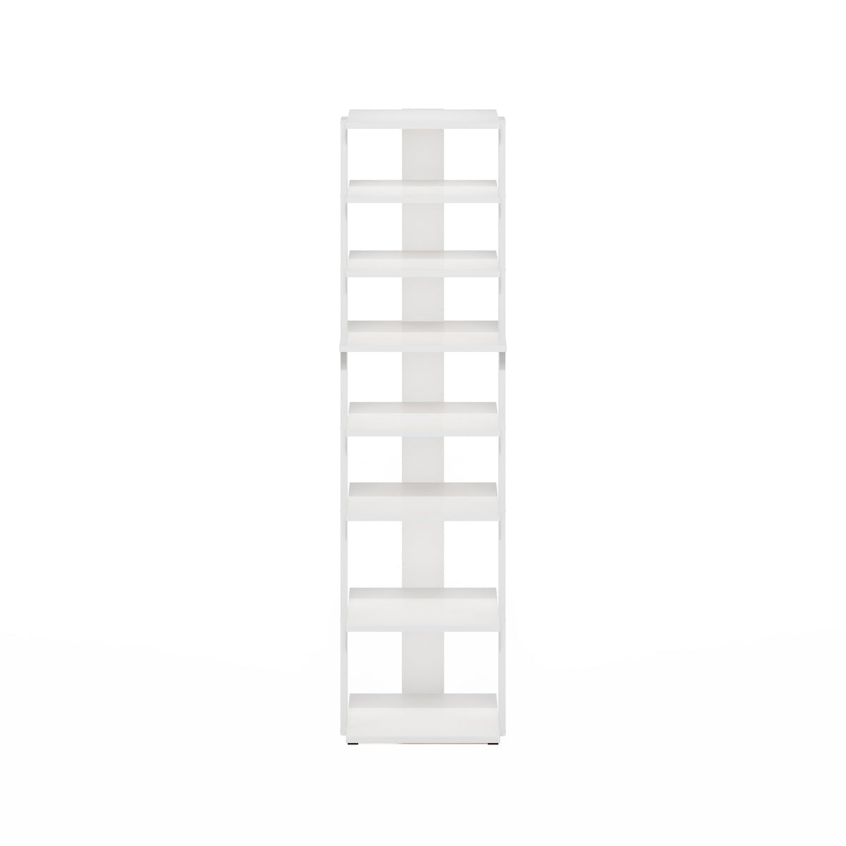 Furinno Compact Vertical Shoe Rack, 8-Tier Narrow Shoe Organizer, Free Standing Shoe Storage, Shoe