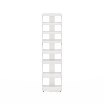 Furinno Compact Vertical Shoe Rack, 8-Tier Narrow Shoe Organizer, Free Standing Shoe Storage, Shoe
