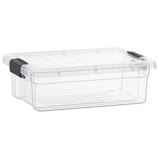 Superio Clear Storage Box with Lid, 13.7 Quart Plastic Container Bins for Organizing, Stackable