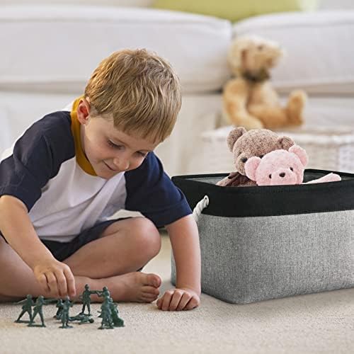 Organization and Storage Bins for Shelves - 16x12x8 inch Large 3 Pack Fabric Storage Cubes