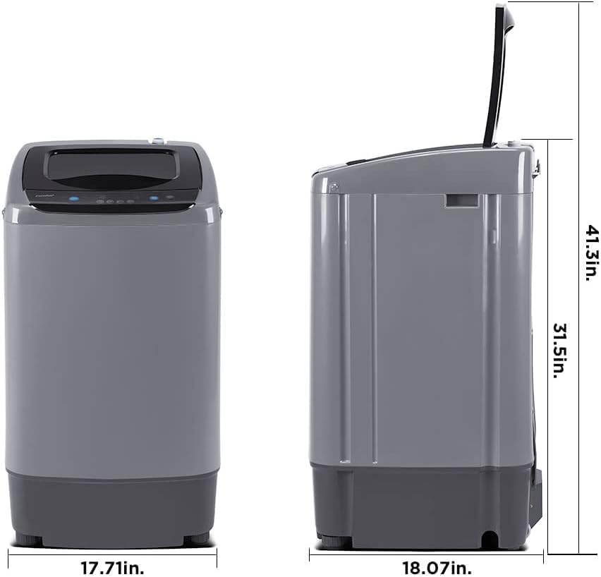 Comfee Portable Washing Machine, 0.9 cu.ft Compact Washer With LED Display, 5 Wash Cycles, 2