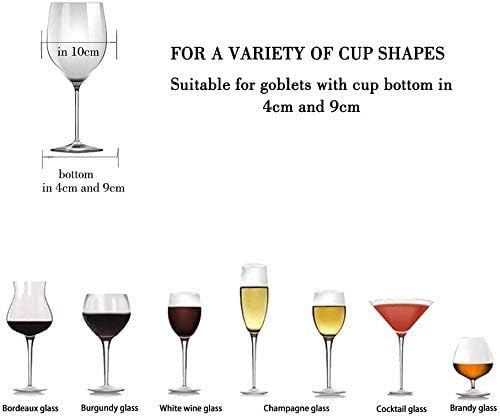 Wine Glass Rack - Under Cabinet Stemware Wine Glass Holder Glasses Storage Hanger 2 Pack Metal