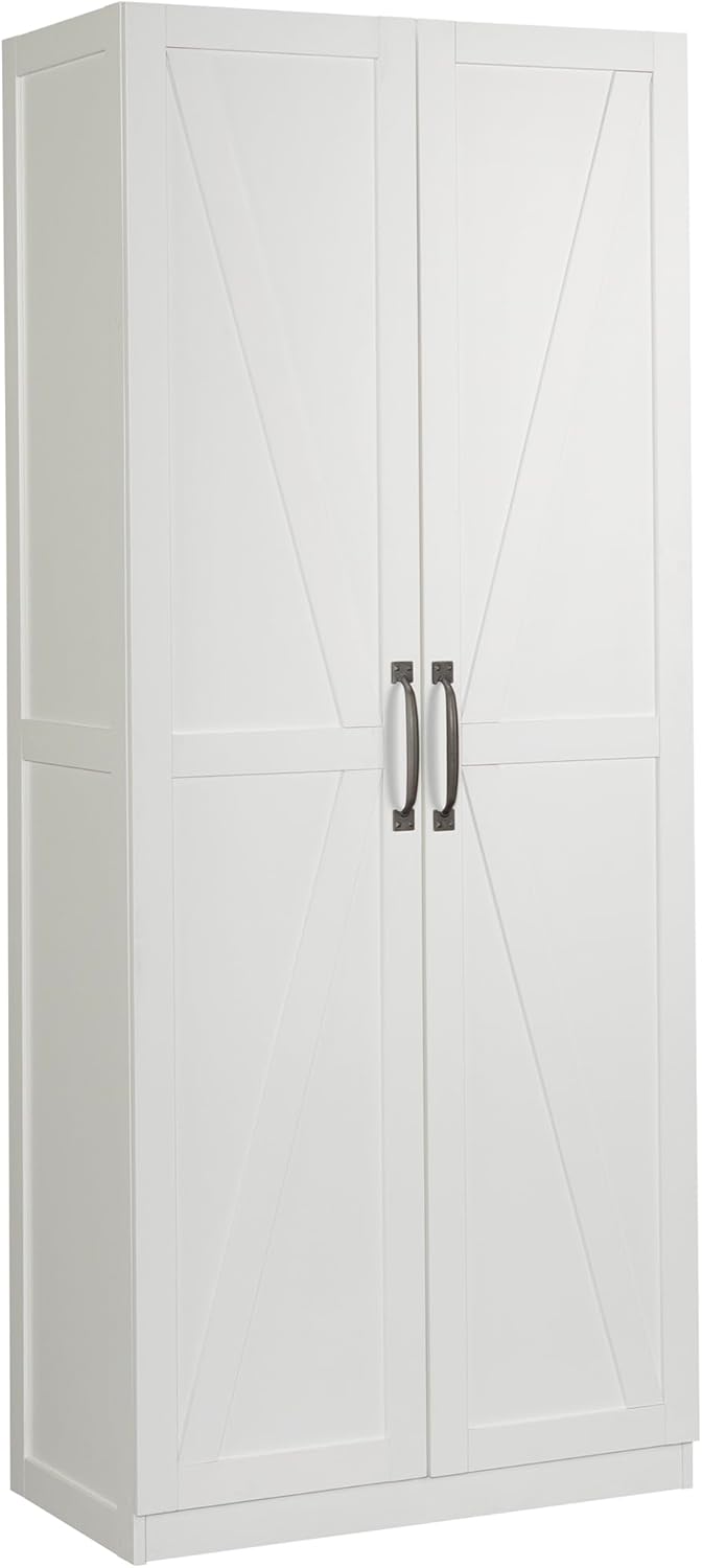 Sauder Miscellaneous Storage Cabinet, White Finish