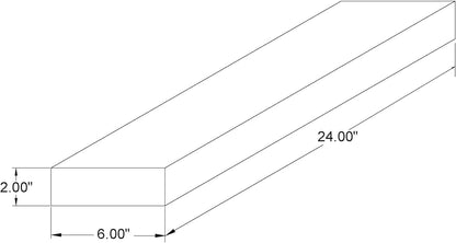 joelsantiques 24 Inch Wooden Floating Shelves for Wall - 24x6x2 in - Made of Natural Wood - Short