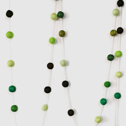 Felt Ball Garland Misscrafts 9.8 Feet 100% Wool Roving Pom Pom Garland 20mm Colorful for Baby