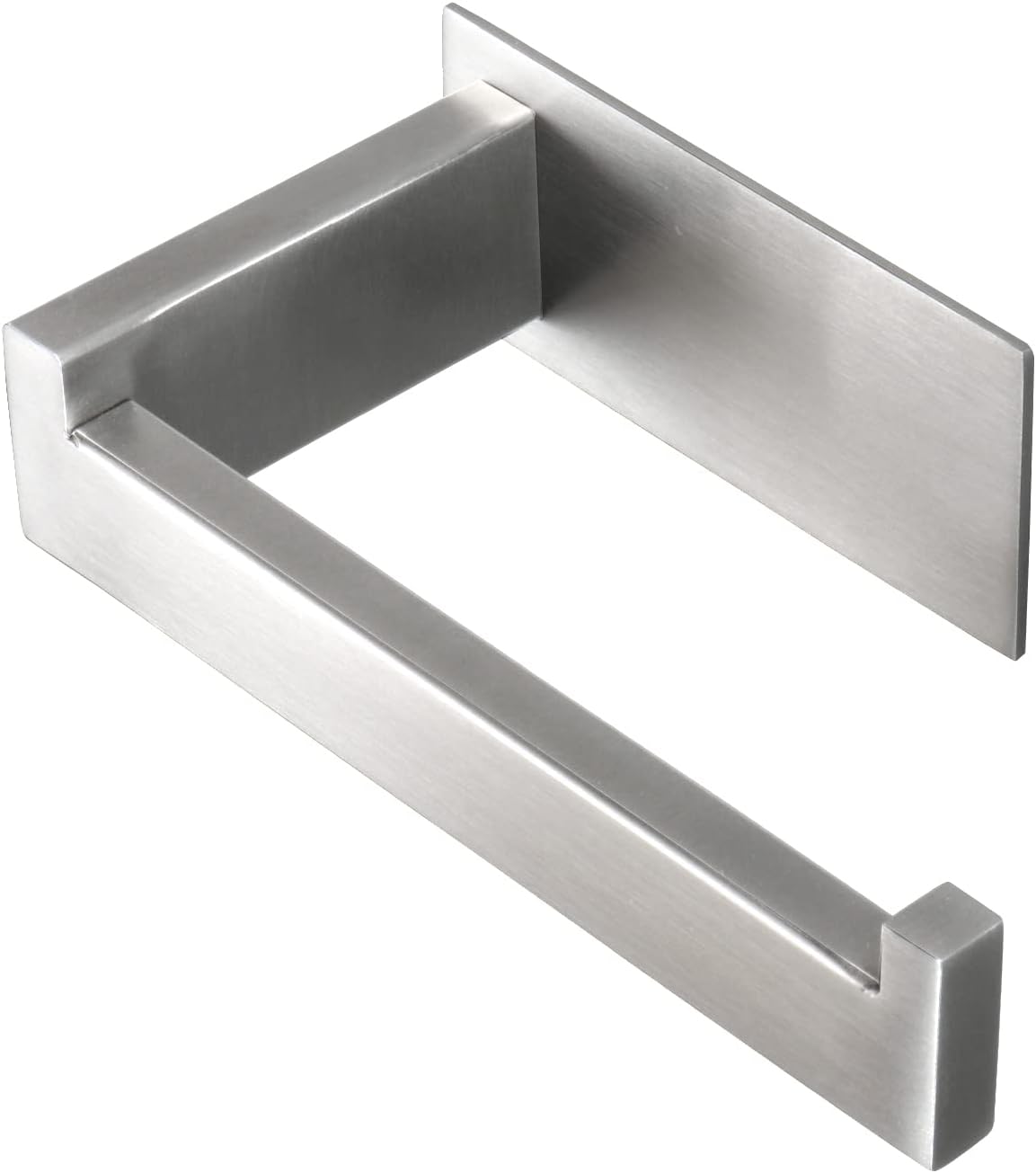 Toilet Paper Holder, Self Adhesive Tissue Holder Stainless Steel Rustproof Paper Roll Holder, No