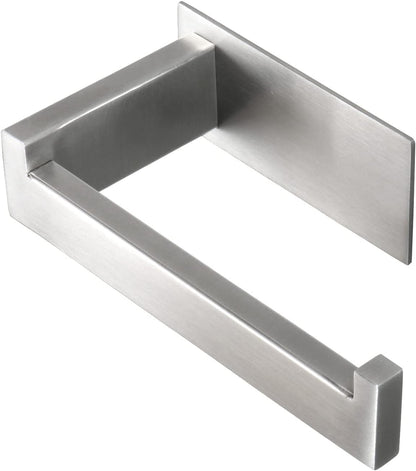 Toilet Paper Holder, Self Adhesive Tissue Holder Stainless Steel Rustproof Paper Roll Holder, No