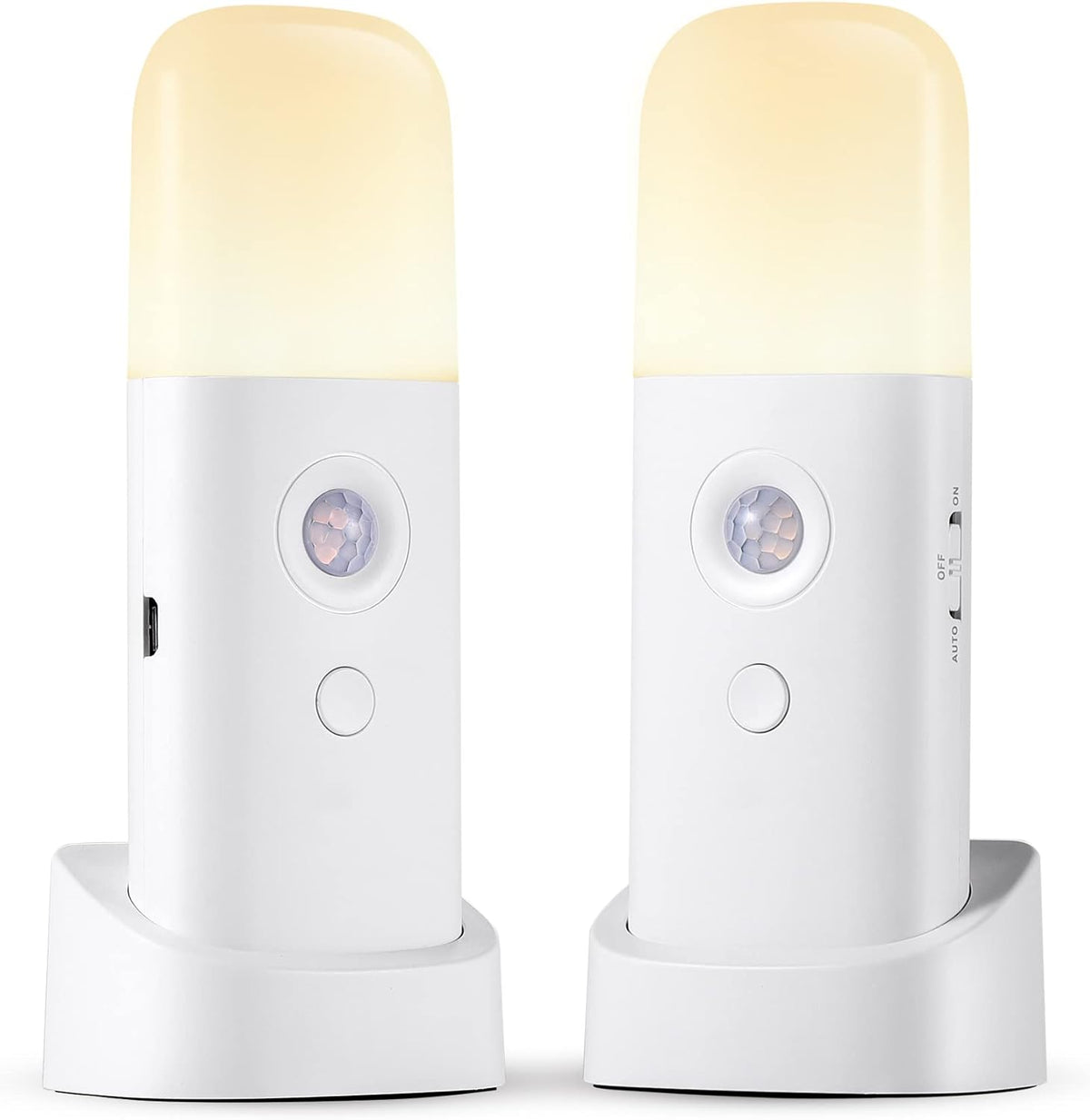 Rechargeable Motion Sensor Night Light, Battery Operated nightlights, Dimmable Motion Sensor Light