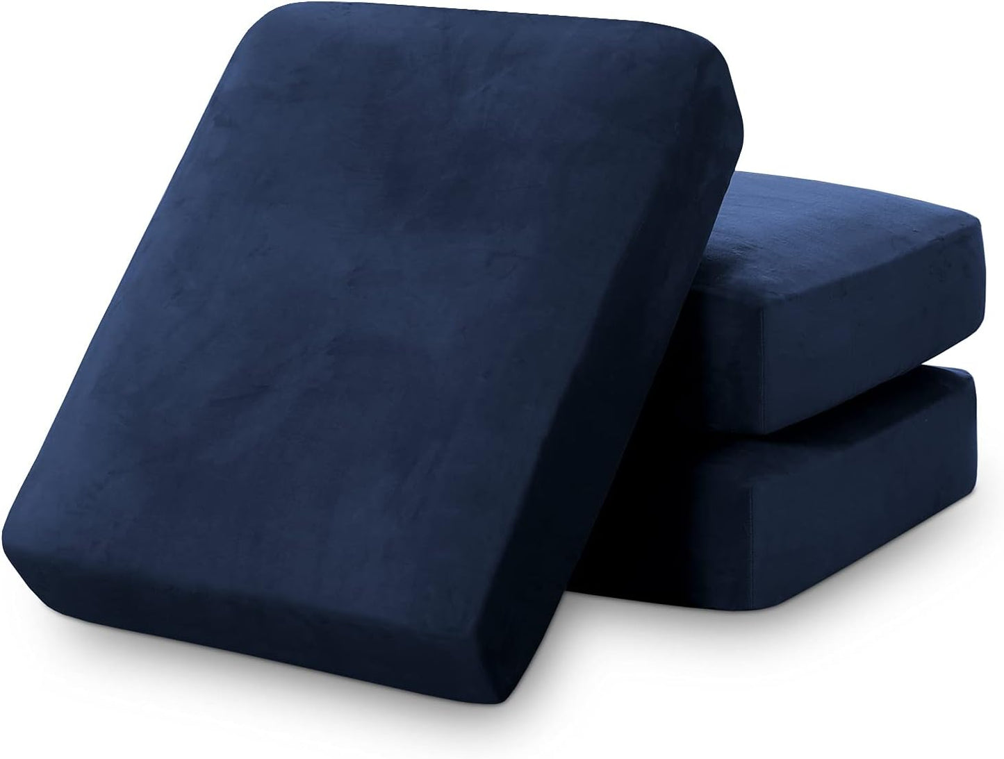 PrinceDeco Couch Cushion Covers, Stretch Washable Sofa Cushion Cover, Fitted Sofa Slipcover Velvet