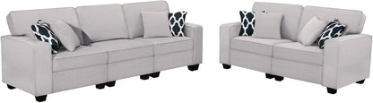 L Lengend Vansen Modular Sectional Sofa U Shaped Couch with Ottoman Modern Reversible Corner