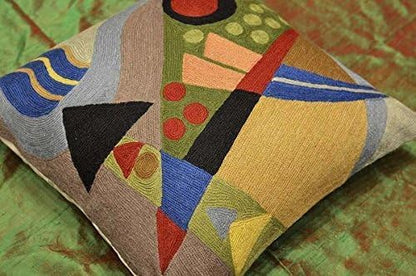 Kandinsky Abstract Pillow Cover - Original | Modern Toss Pillows Modern Chair Cushion Contemporary