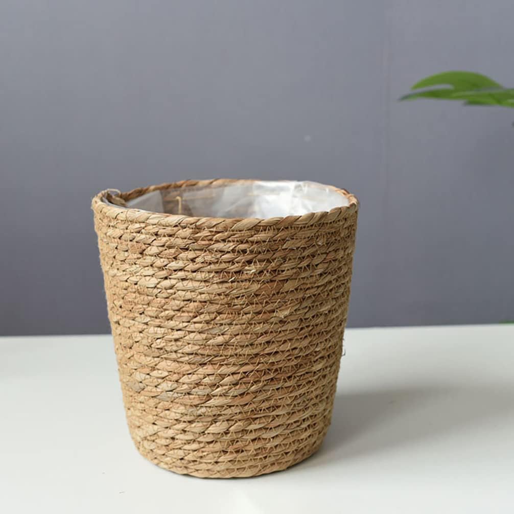 Home Decor Woven Straw Flower Pot Seagrass Planters Basket Garden Plant Pot Containers Wicker