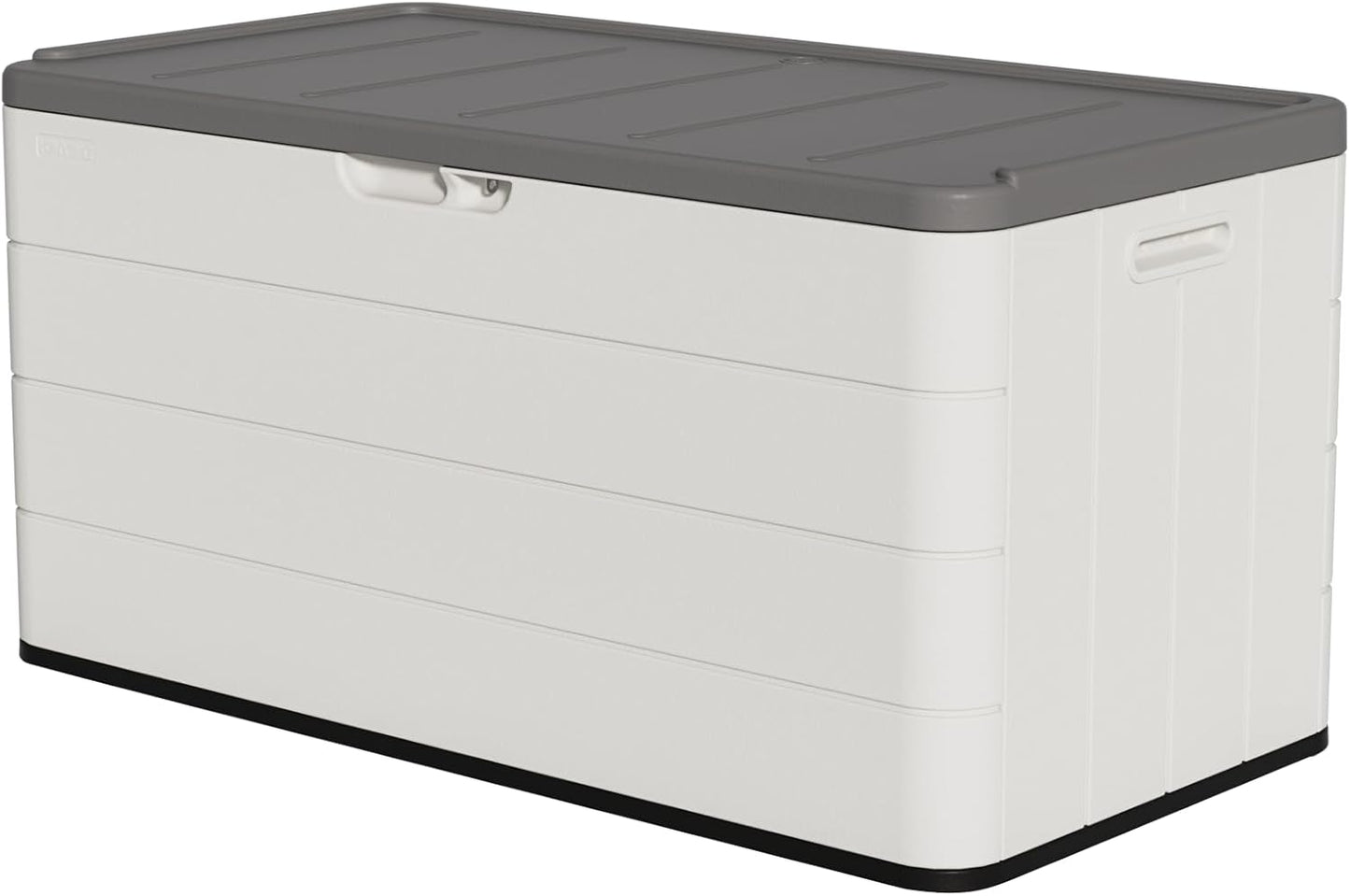 100 Gallon Outdoor Storage Box Waterproof Lockable Resin Deck Box Large, Patio Storage Bin for Pool