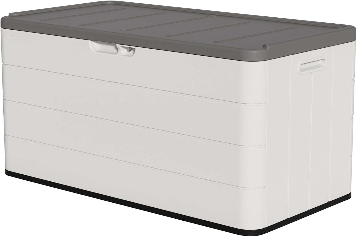 100 Gallon Outdoor Storage Box Waterproof Lockable Resin Deck Box Large, Patio Storage Bin for Pool