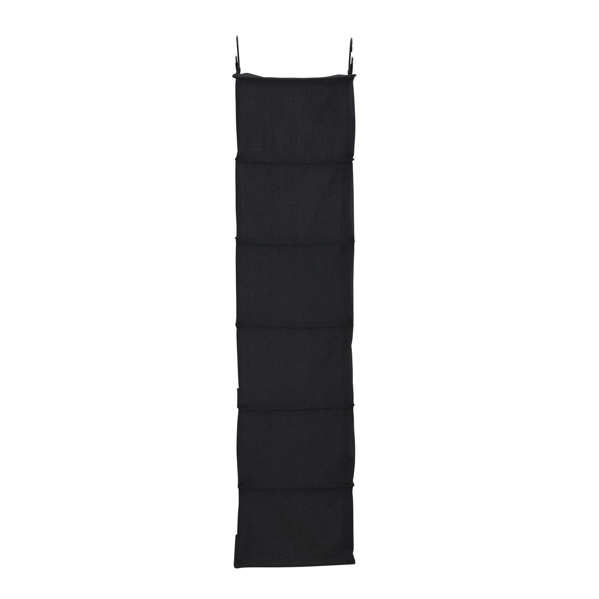 Household Essentials Black 6 Shelf Hanging Closet Organizer Shelf