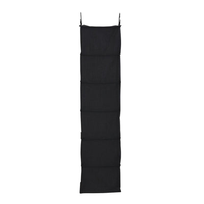 Household Essentials Black 6 Shelf Hanging Closet Organizer Shelf