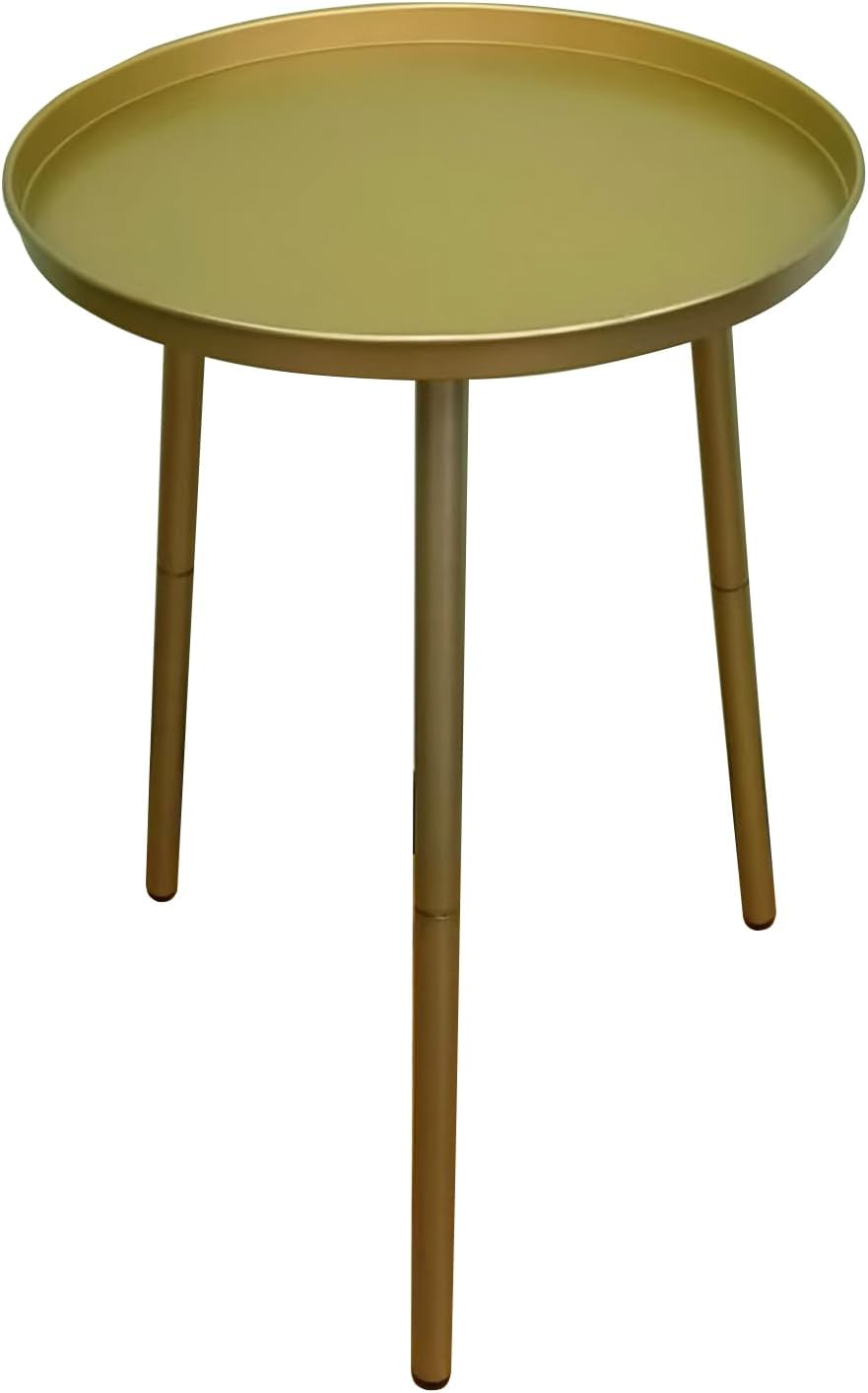 AOJEZOR Side Table: End Table for Any Room - Small Side Tables for Small Spaces Pure Golden with 3