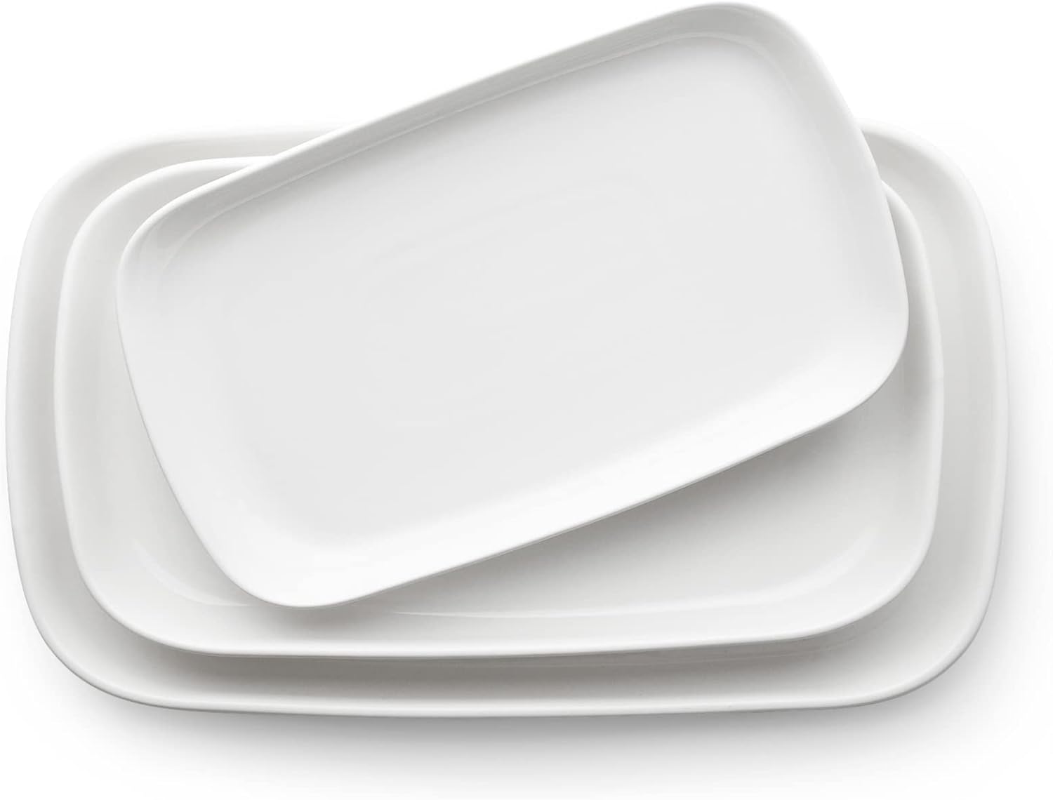 DOWAN Serving Platters and Trays for Wedding Decor, 16"/14"/12" Serving Dishes for Entertaining