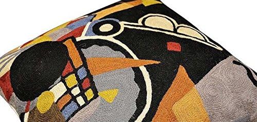 Kandinsky Grand Torre Kiev Pillow Cover Black Abstract Pillowcase Modern Couch Pillowsham Chair