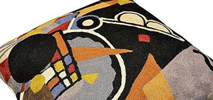 Kandinsky Grand Torre Kiev Pillow Cover Black Abstract Pillowcase Modern Couch Pillowsham Chair
