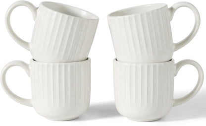 famiware Coffee Mugs Set of 4, Starlight 11 oz Mug Cup Set with Handle for Coffee, Tea, Cocoa, Milk