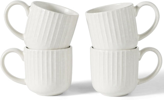famiware Coffee Mugs Set of 4, Starlight 11 oz Mug Cup Set with Handle for Coffee, Tea, Cocoa, Milk