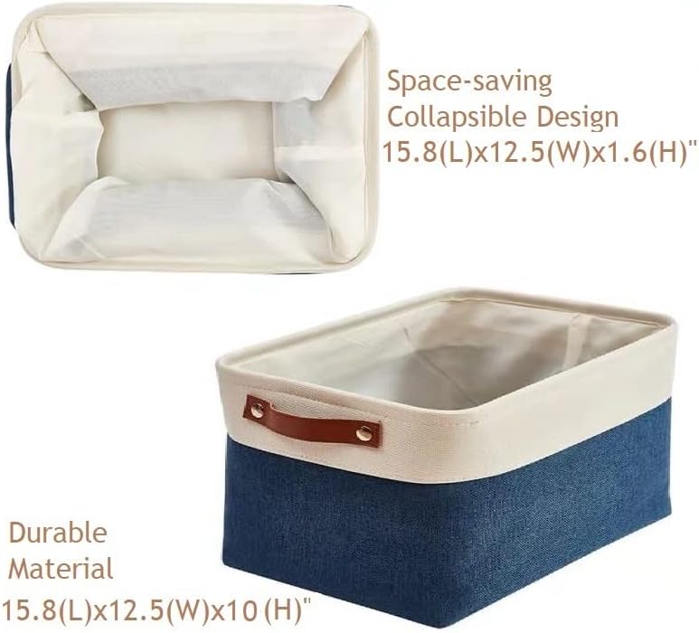 DECOMOMO Storage Baskets for Shelves - Fabric Closet Organizers and Storage Bins, Perfect Baskets