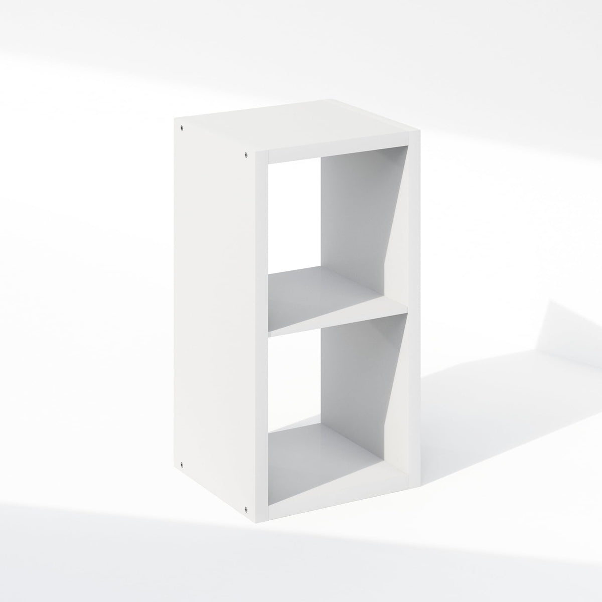 Furinno Cubic Extra Thick 2-Cube Closet Organizers and Storage, White