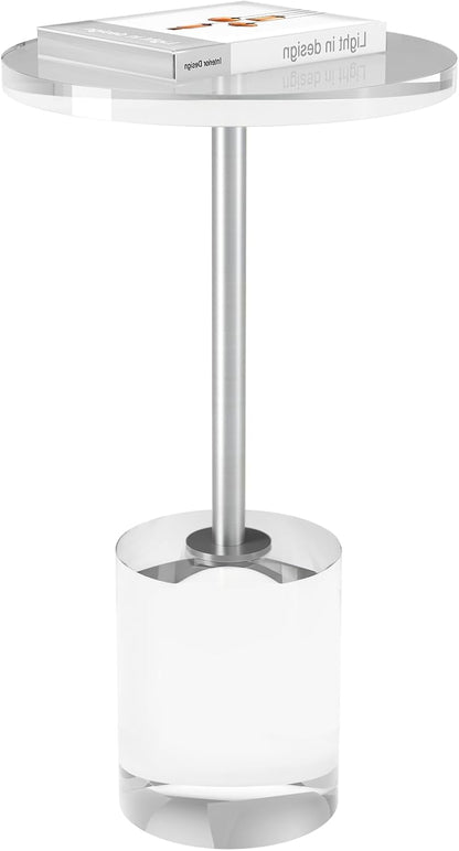 Acrylic End Table, Modern Minimalist Acrylic Side Tables, Clear Side Table for Living Room