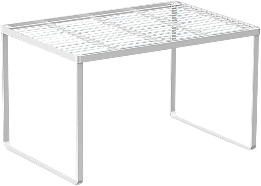 Kitchen Cabinet Storage Shelf Stackable Wire Spice Rack Organizer Heavy Duty Space Saver for