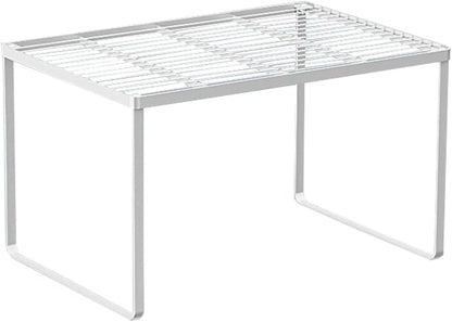 Kitchen Cabinet Storage Shelf Stackable Wire Spice Rack Organizer Heavy Duty Space Saver for