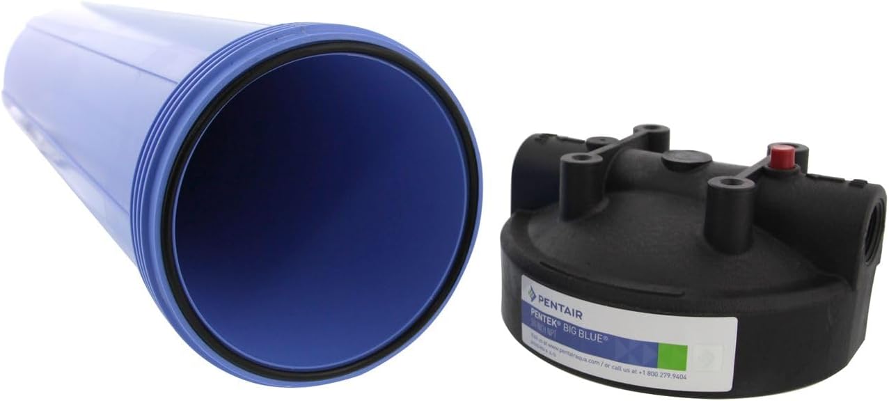 Pentair Pentek 150467 Big Blue Filter Housing, 3/4" NPT #20 Whole House Heavy Duty Water Filter