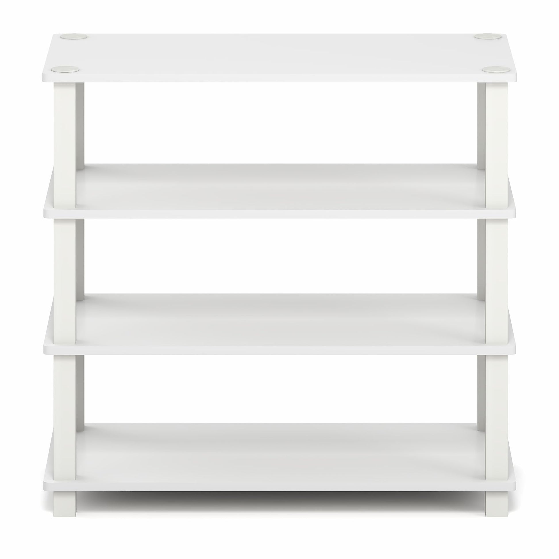 Furinno Turn-S-Tube Shoe Rack, 4-Tier Shoe Organizer, Shoe Storage, 11.6 x 23.6 x 22.3, for Closet