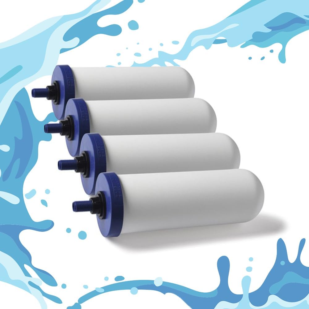 Coldstream FTO Plus Water Filter Cartridge (4 Pack) - Dependable for Easy Installation as a Berkey