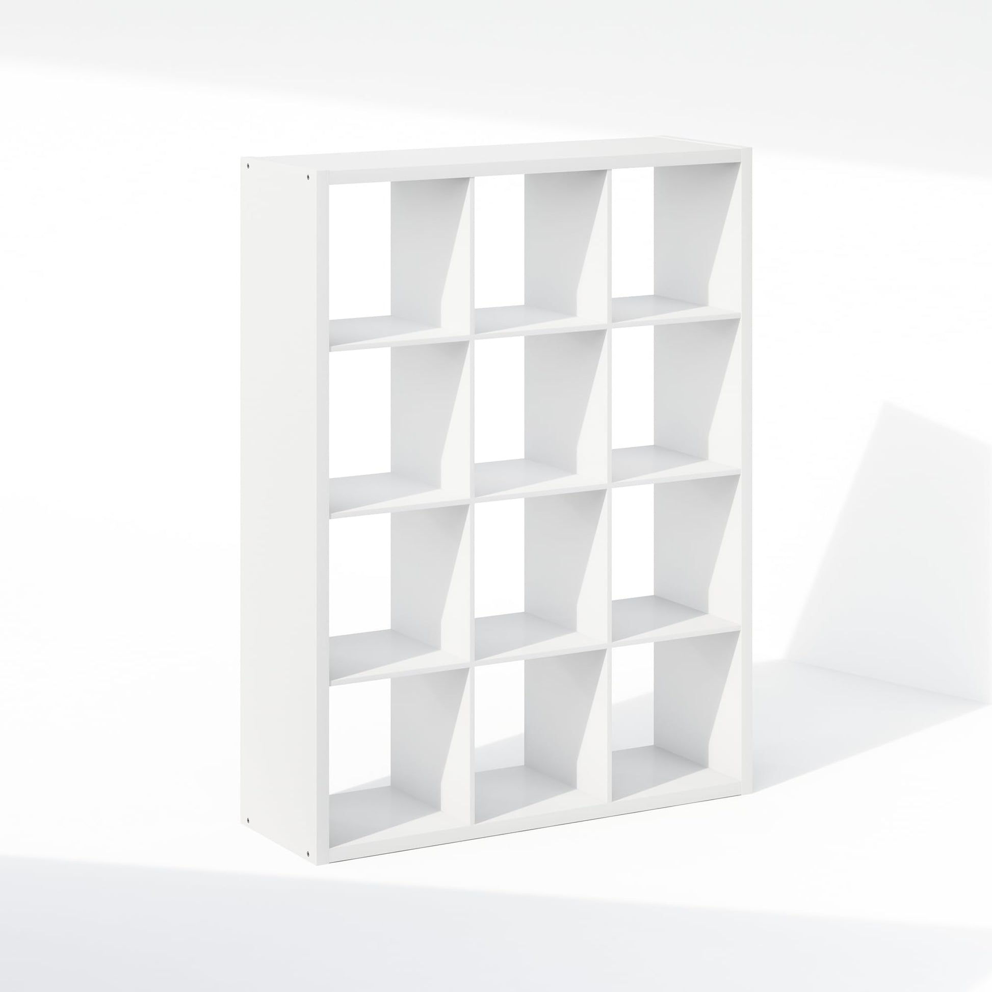 Furinno Cubic Extra Thick 12-Cube Closet Organizers and Storage, White
